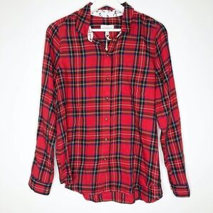 LUCKY BRAND Plaid Button Down Top